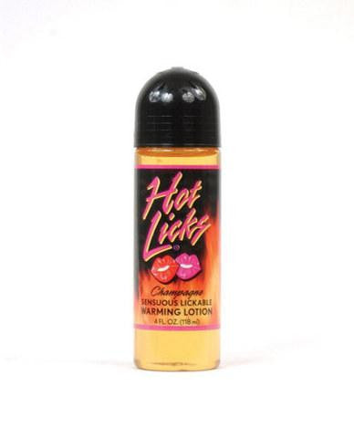 Champagne Hot Licks Sensuous Lickable Warming Lotion- 4 oz.