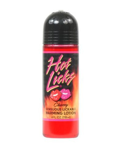 Cherry Hot Licks Sensuous Lickable Warming Lotion - 4 oz.