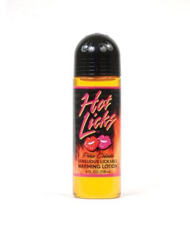 Pina Colada Hot Licks Sensuous Lickable Warming Lotion - 4 oz.