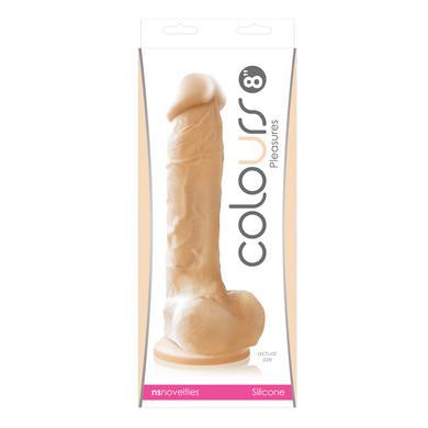 Colours Pleasures - 8 Inch Dildo - White