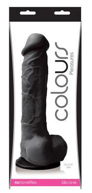 Colours Pleasures Dildo 8-inch  - Black