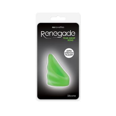 Renegade - Tear Drop Cockring - Brilliant Green