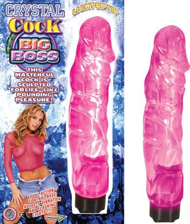 Crystal Cock Big Boss - Pink