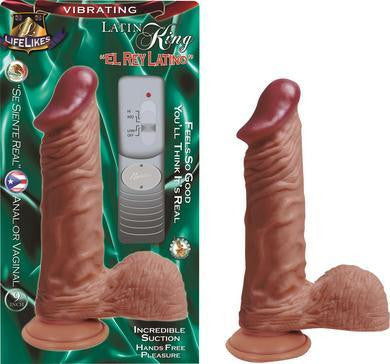 Lifelike Vibrating Latin King  9-inch