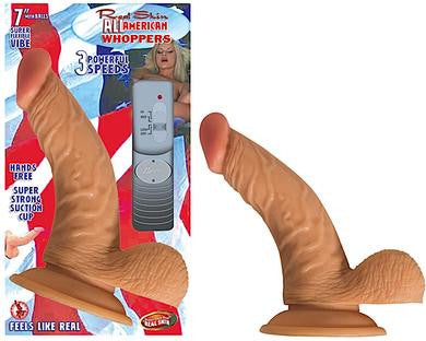 All American Whopper 7 Inch with Balls - Flesh