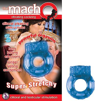 The Macho Vibrating Cockring - Blue