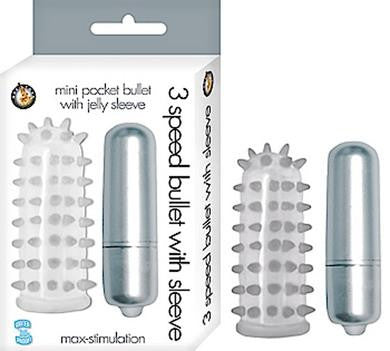 3 Speed Bullet with Sleeve - Clear