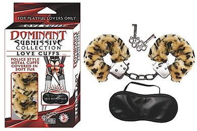 Dominant Submissive Collection Love Cuffs - Leopard