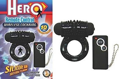 Hero Remote Control Wireless Cockring - Black