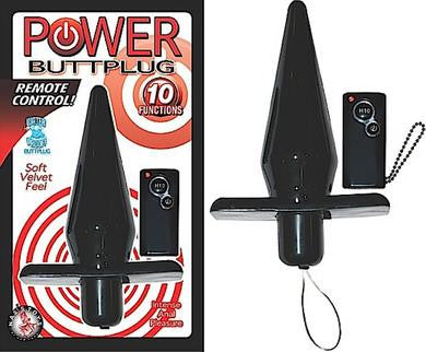 Power Buttplug Remote Control - Black