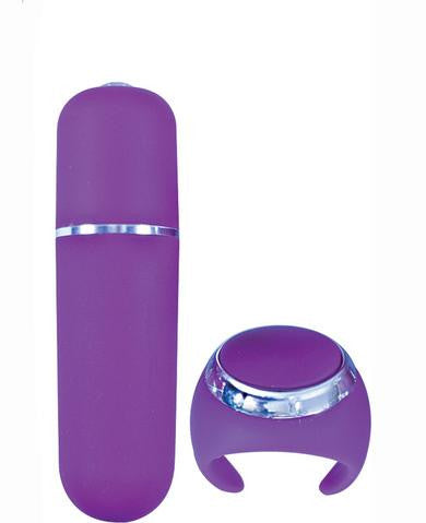 Power Ring Remote Mini Slim Bullet - Purple