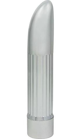 Vibe Ribbed Massager - Silver