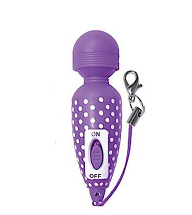 On The Spot Keychain Travel Vibrator - Purple