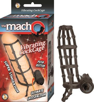 The Macho Vibrating Cockcage  - Black