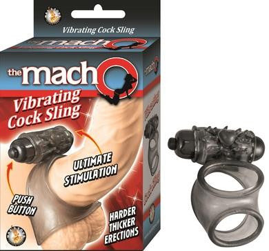 Macho Vibrating Cock Sling - Black