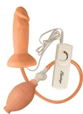 Maxx Men Inflatable Vibrating Pleaser Plug - Flesh