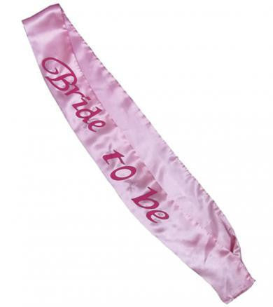 Pink Bride to Be Flashing Sash