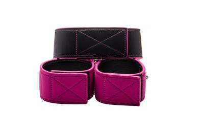 Reversible Collar and Wrist Cuffs - Pink