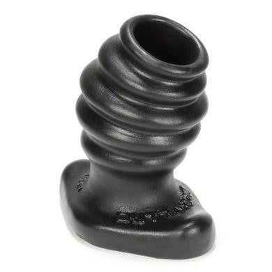 Butt-hole-3 Rippled Fuckplug - Large - Black