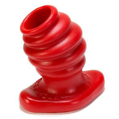 Butt-hole-3 Rippled Fuckplug - Large - Red