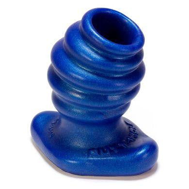 Butt-hole-1 Rippled Fuckplug - Small - Blue Balls