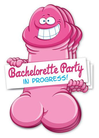 Bachelorette Pecker Wall Decorations - 3 Pack