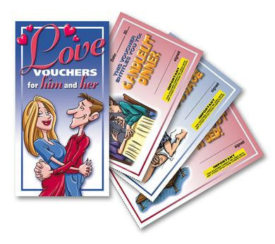 Love Vouchers for Him and  Her Coupons