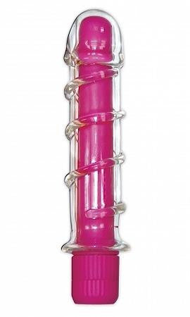 Neon Glass Vibrator - Pink