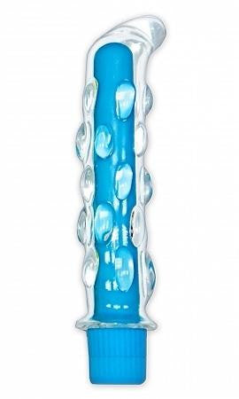 Neon Glass Vibrator - Blue