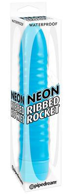 Neon Ribbed Rocket - Blue