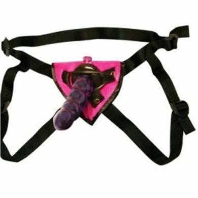 Fetish Fantasy Series Vibrating Strap-On Set - Purple