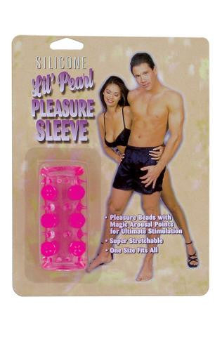 Silicone Lil' Pearl Pleasure Sleeve - Pink