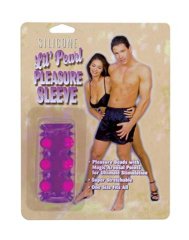 Silicone Lil' Pearl Pleasure Sleeve - Purple