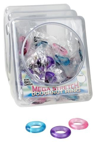 MEGA Stretch Doughnut Ring  Display - 72 per Bowl