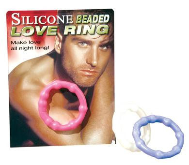 Silicone Beaded Love Ring - Clear