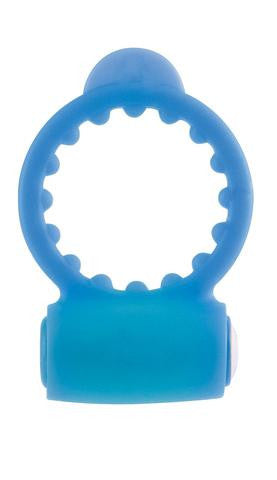 Neon Vibrating Cockring - Blue