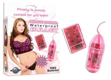 Waterproof Remote Control Bullet - Pink