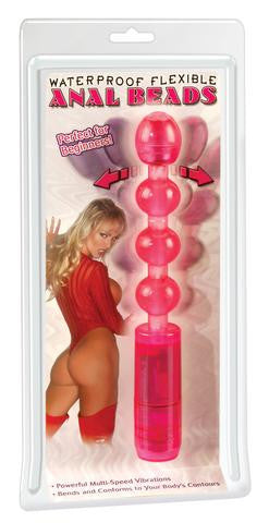 Waterproof Flexible Anal Beads - Pink