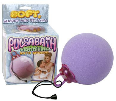 Pulsabath Vibrating Bath Sponge - Purple