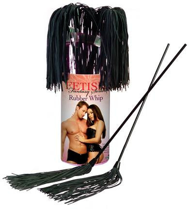 Fetish Fantasy Series Rubber Whip - 12 Piece Counter Display