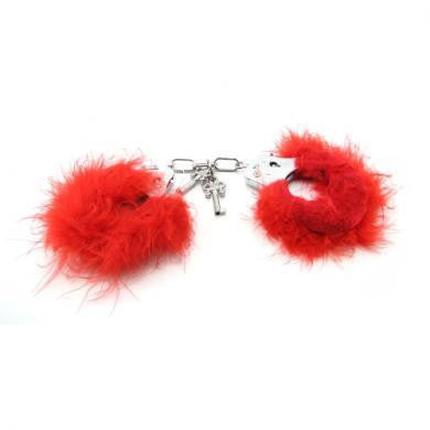 Fetish Fantasy Series Feather Love Cuffs - Red