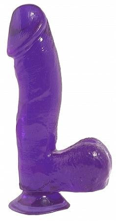 Basix Rubber Works - 6.5-inch Dong with Suction Cup - Purple