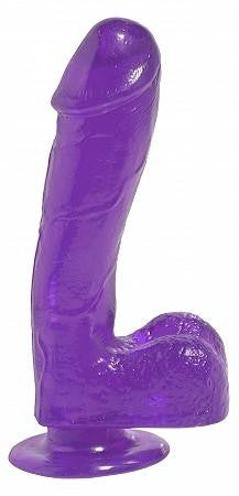 Basix Rubber Works - 7.5-inch Dong with Suction Cup - Purple