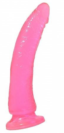 Basix Rubber Works - Slim 7-inch with Suction Cup - Pink