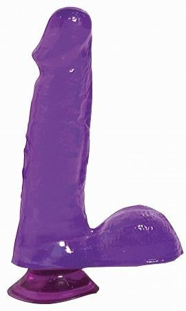 Basix Rubber Works - 6-inch Suction Cup Dong - Purple