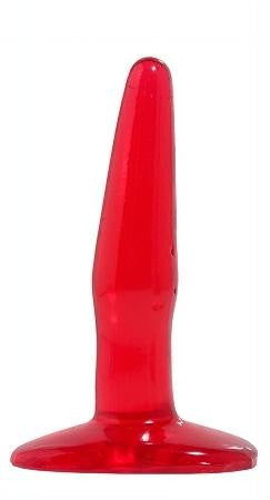 Basix Rubber Works 4.5-inch Mini Butt Plug - Red