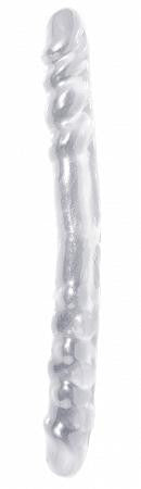 Basix Rubber Works - 16-inch Double Dong - Clear