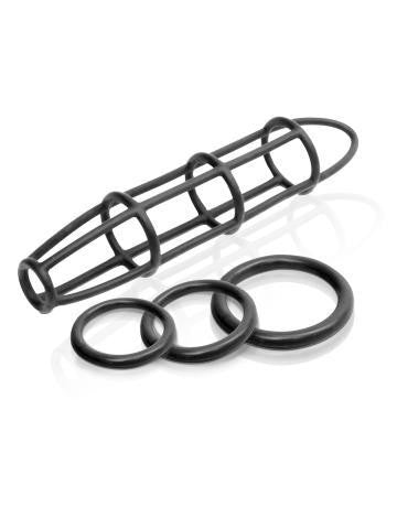 Fetish Fantasy Elite Cockcage And Ring Set - Black