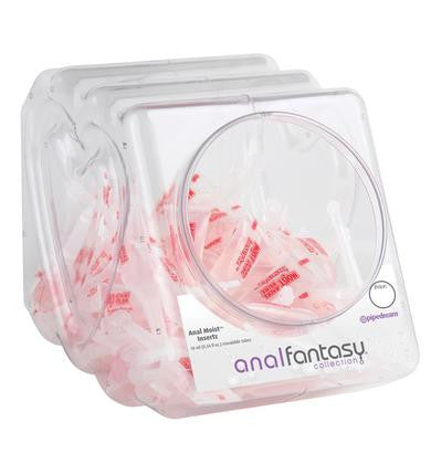 Anal Fantasy Collection Anal Moist Insertz - 72 Pieces Fishbowl Display