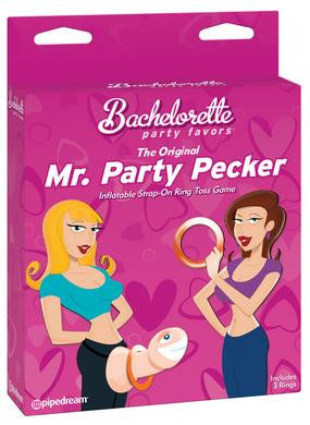 Mr. Party Pecker Inflatable  Strap on Ring Toss Game